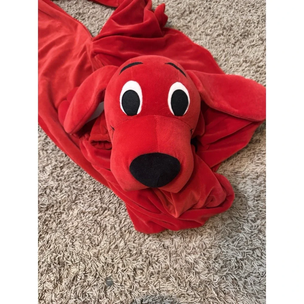 Clifford Big Red Dog Costume Rubies Boys Girls Unisex Plush Faux Velvet Medium - Picture 7 of 7